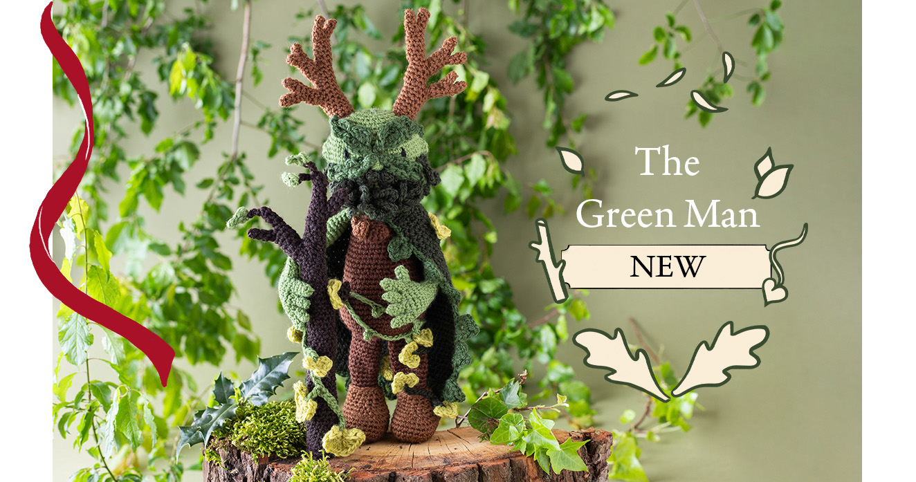 The Green Man new crochet doll pattern toft